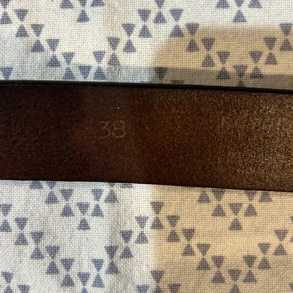 Winchester 38 Brown Leather 12 Gauge Shot Gun Shell Belt Brass Buckle USA
